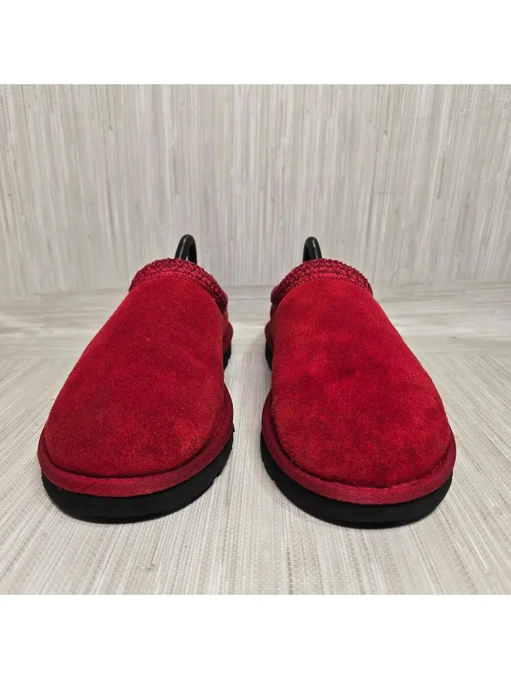 UGG Men’s Red Suede Slippers – Size 8